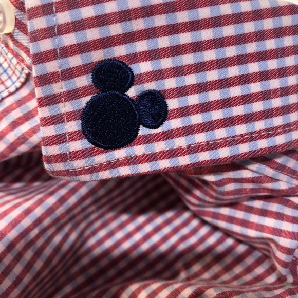 Disney Men’s Checkered short sleeve button up but looks small see measurements - Picture 13 of 13